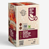 Box of Hatton Tea Co. Pure Ceylon Black Tea with branding and product details.