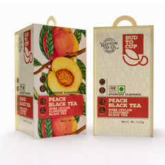 Peach Black Tea - 20 Flavoured Envelope Tea Bags