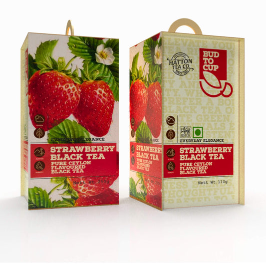 Strawberry Black Tea - 20 Flavored Envelope Tea Bags