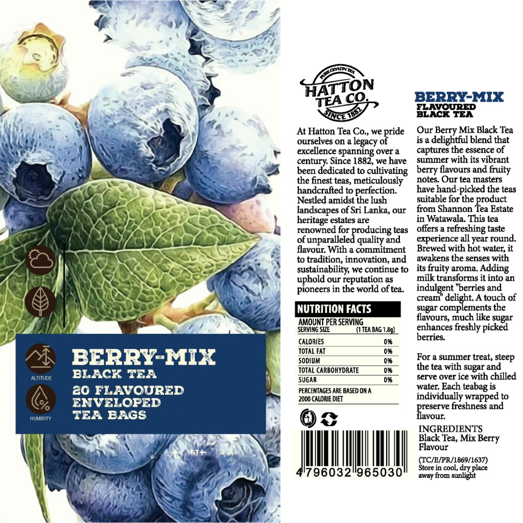 Berry Mix - 20 Flavoured Envelope Tea Bags