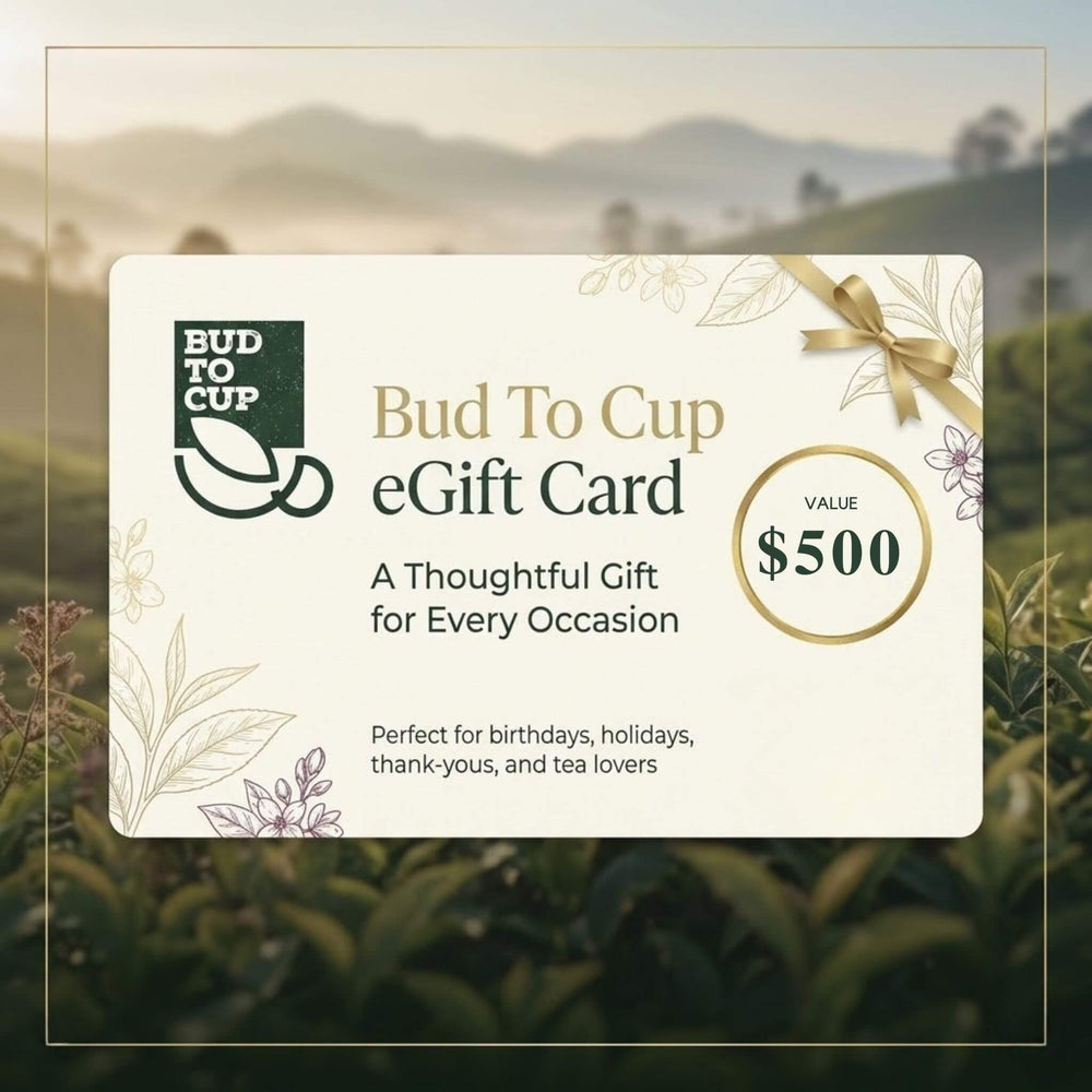 Bud To Cup eGift Card with scenic background - $500 Value