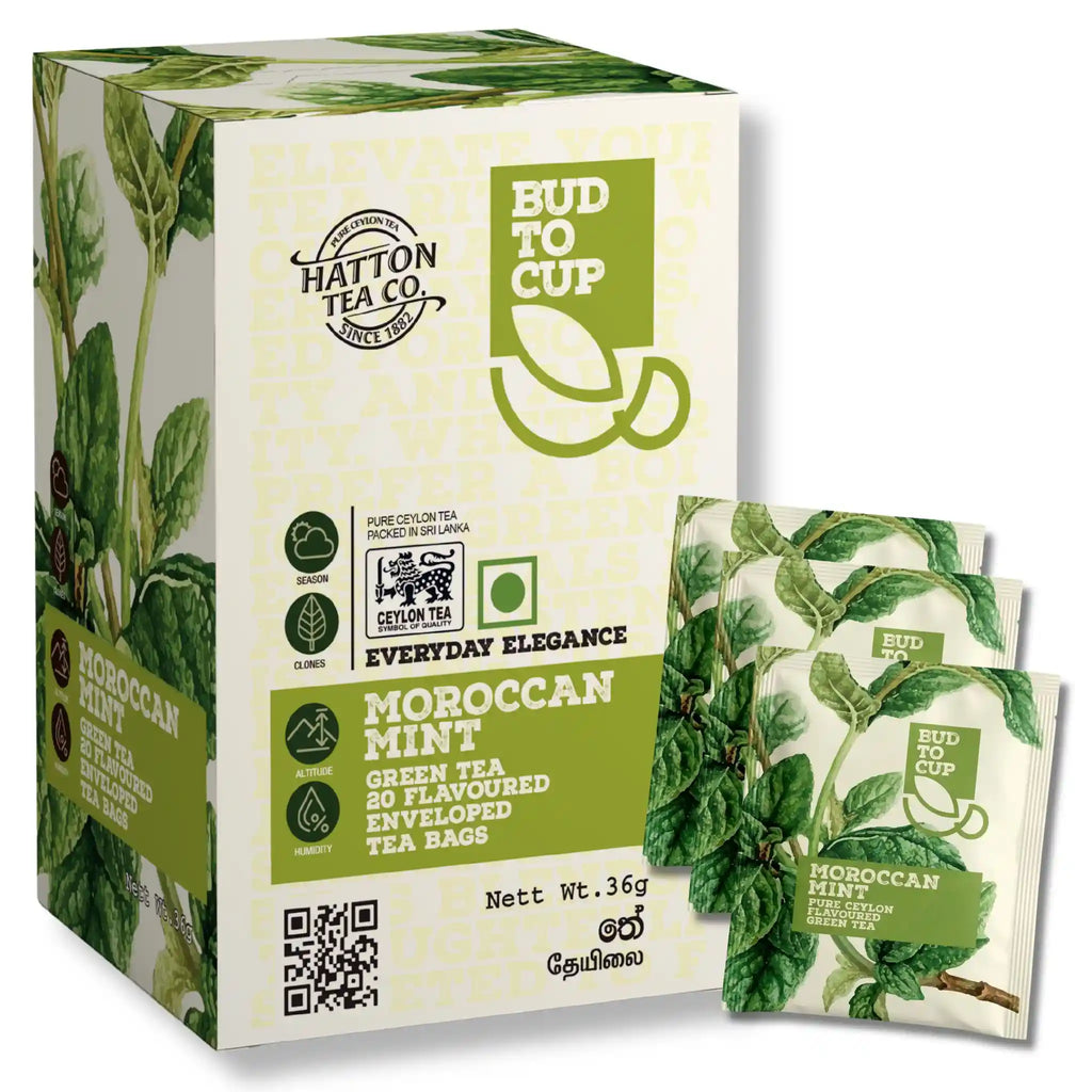 Moroccan Mint Green Tea, 20 Bags | Bud To Cup