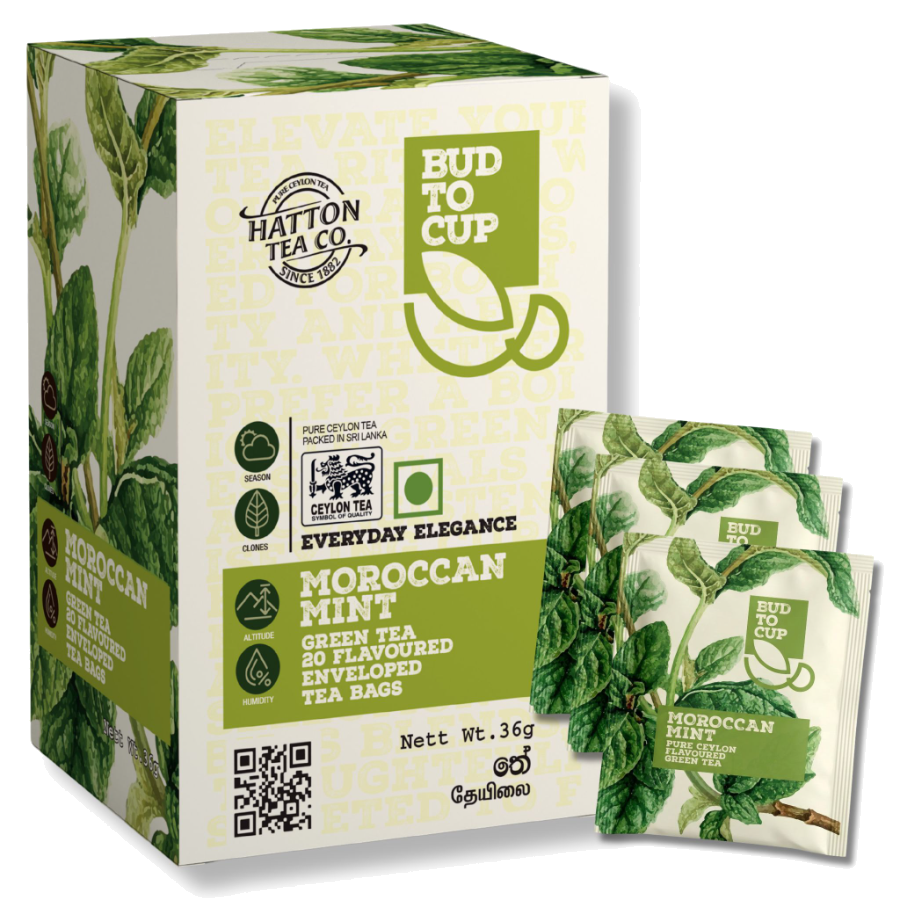BUD TO CUP Moroccan Mint Green Tea carton