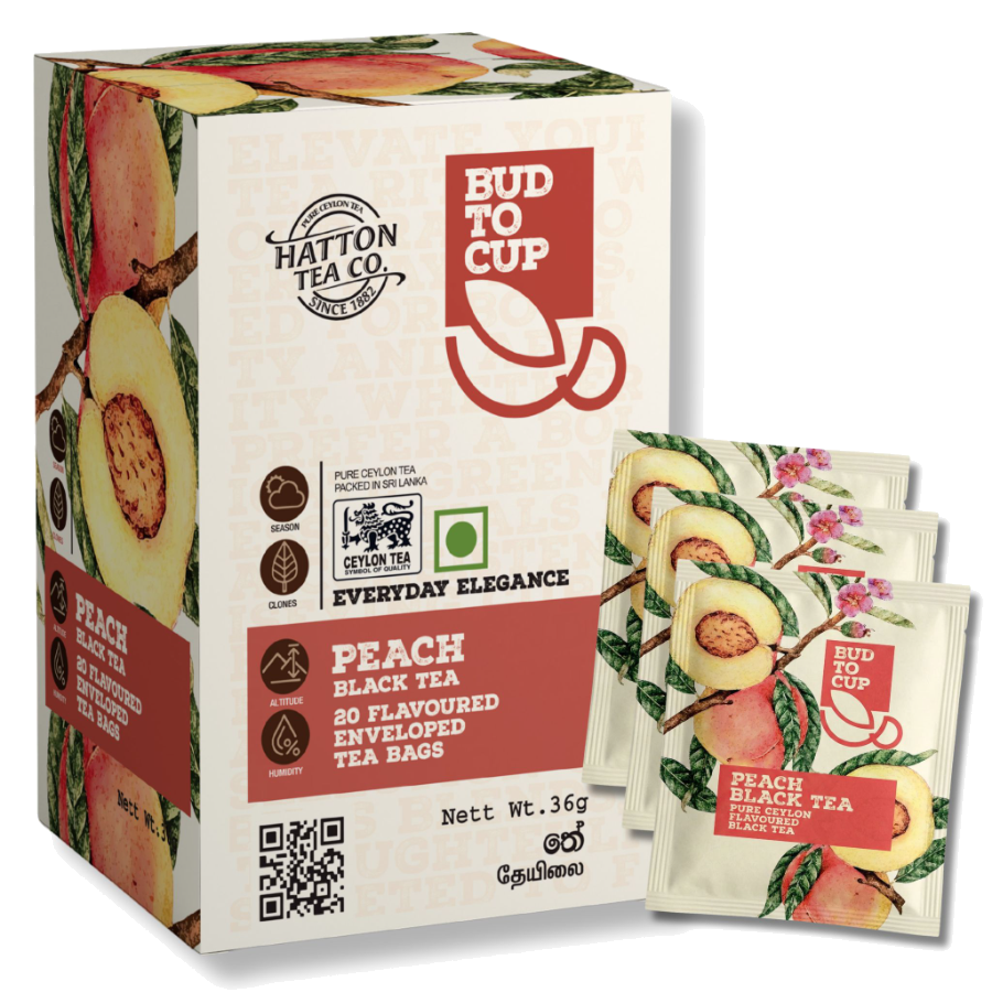 BUD TO CUP Peach Black Tea carton